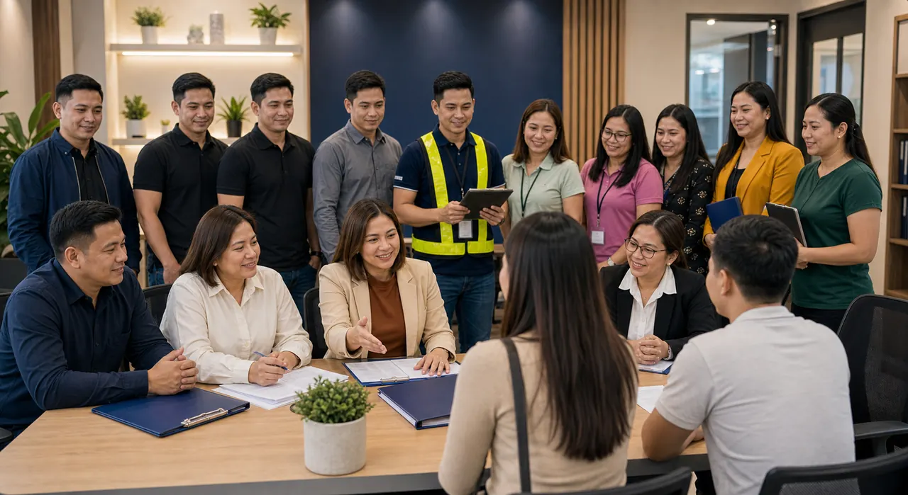 A&P Services Inc. HR team welcoming applicants for staffing support