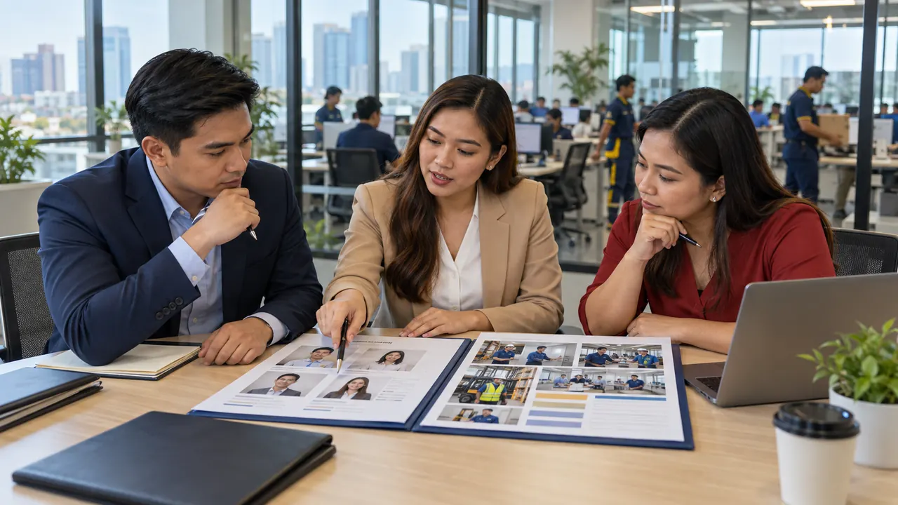Filipino employers comparing recruitment agency and manpower service arrangements