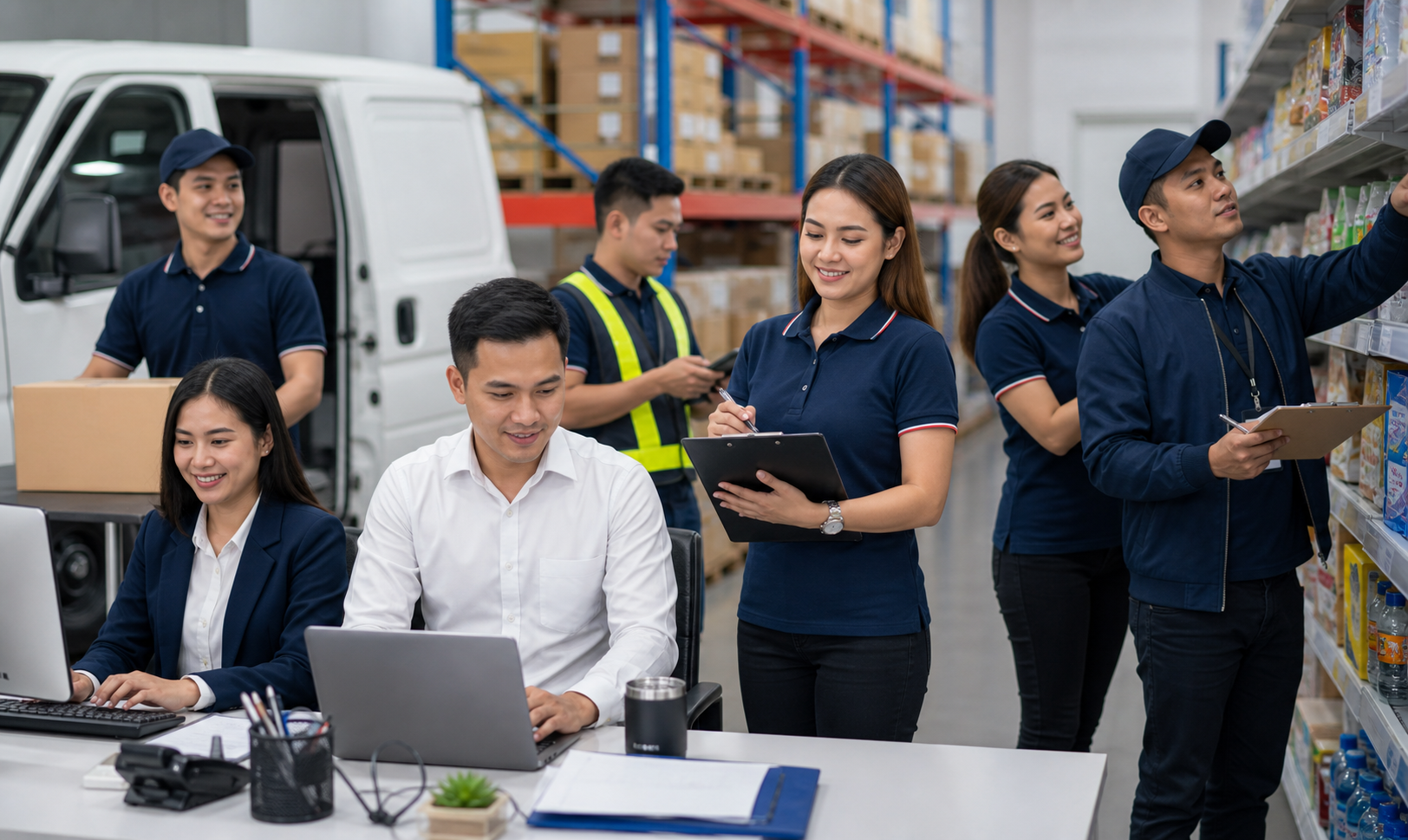 Filipino manpower team supporting reliable replacement coverage for business operations