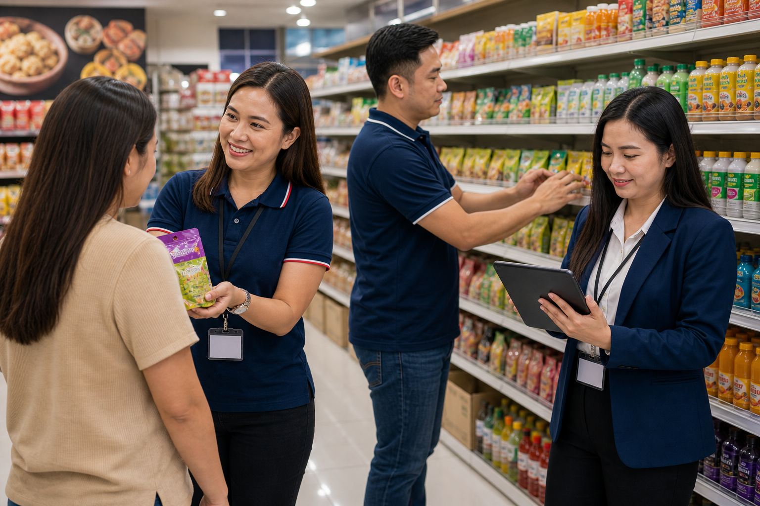 A&P Services Inc. merchandiser promodiser and sales coordinator supporting retail operations